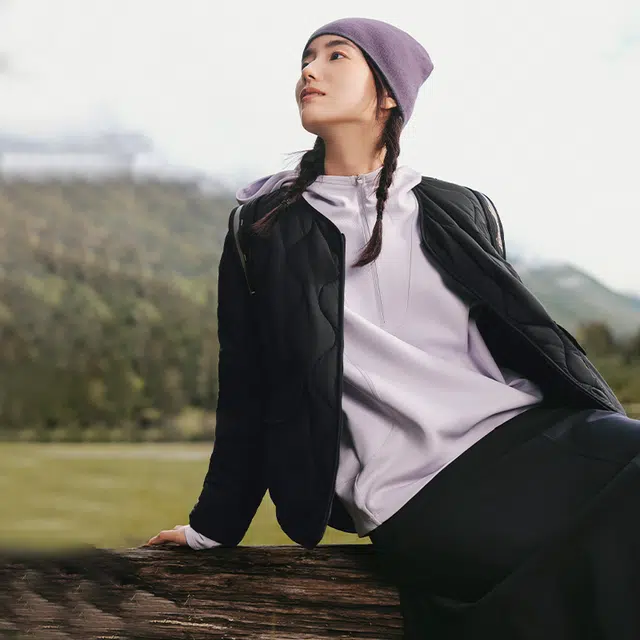 蕉下 宽松薄款纯色圆领简约舒适通勤夹克外套 女款