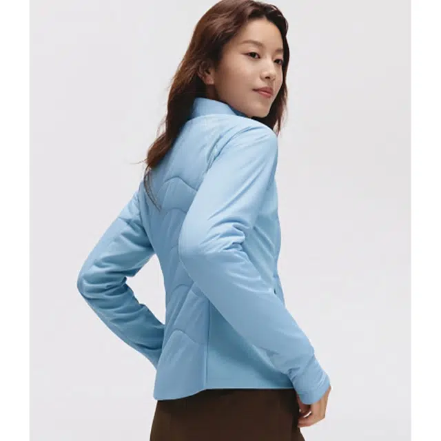 蕉下 弹力连帽保暖运动气绒外套简约通勤轻薄户外休闲防风防寒透气舒适棉服 女款