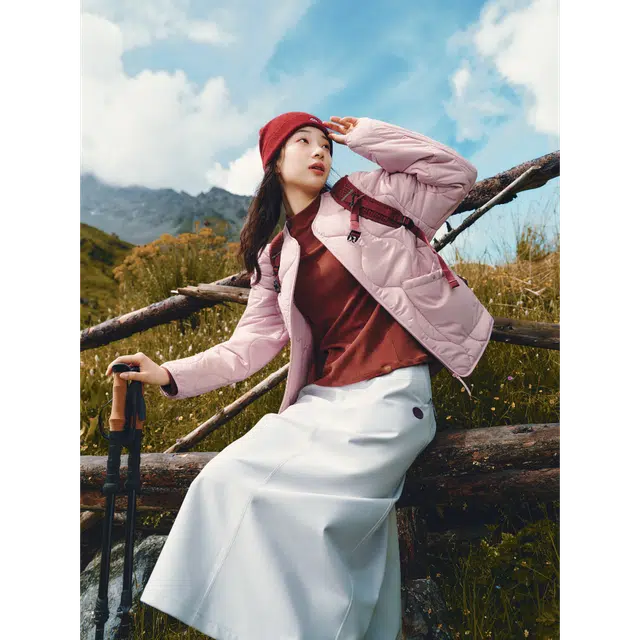 蕉下 圆领轻盈保暖舒适柔软简约防寒轻薄休闲百搭户外透气棉服 女款