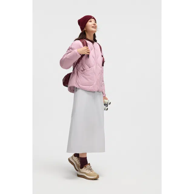 蕉下 圆领轻盈保暖舒适柔软简约防寒轻薄休闲百搭户外透气棉服 女款