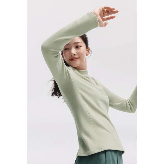 蕉下 冬季防寒半高领修身中暖打底内搭舒适时尚百搭柔软显瘦休闲简约毛衣 女款