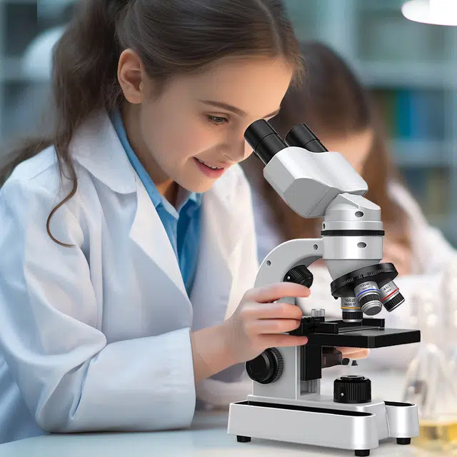 星珀乐 双目显微镜 初中生物科学实验套装 可看细菌 早教益智玩具