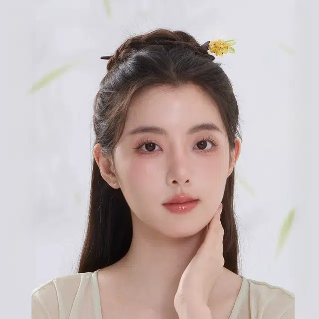 尚先生 玉桂兔发饰新中式古风简约发钗盘发木簪汉服旗袍 发簪 女款