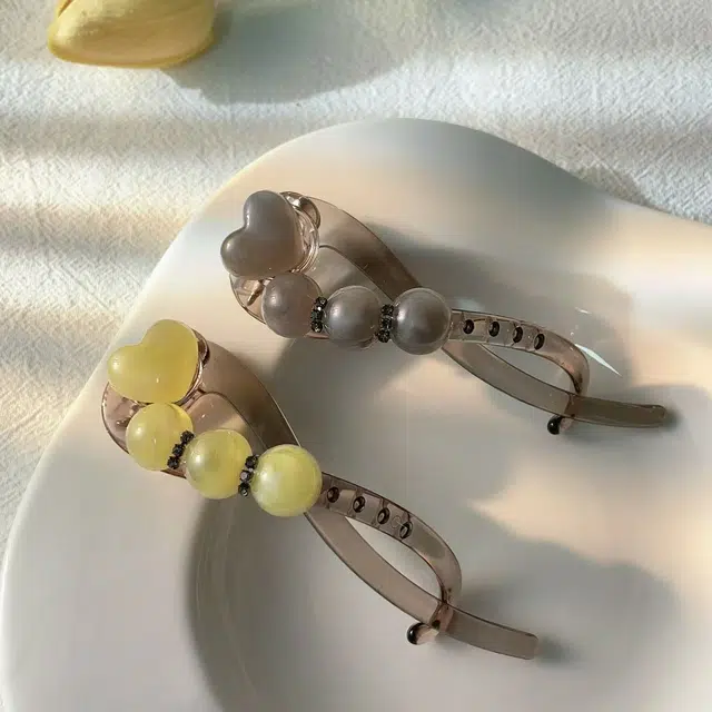 尚先生 高级感一字扭扭夹后脑勺发量多头饰 亚克力 发夹 女款
