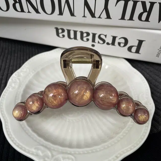 尚先生 晕染彩色星球抓夹高级轻奢鲨鱼夹新款后脑勺发夹发卡头饰百搭头饰 发饰 女款