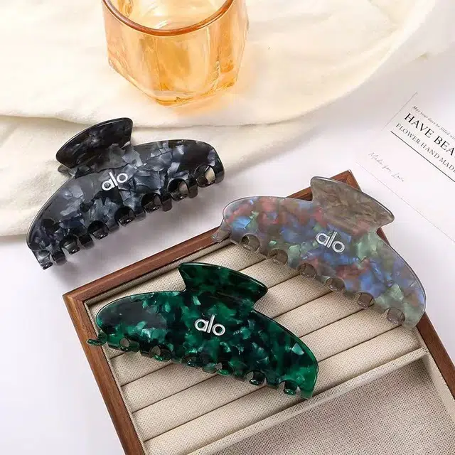 尚先生 美国标发夹女发后脑勺盘发夹百搭纯色时尚鲨鱼夹 醋酸 抓夹 女款