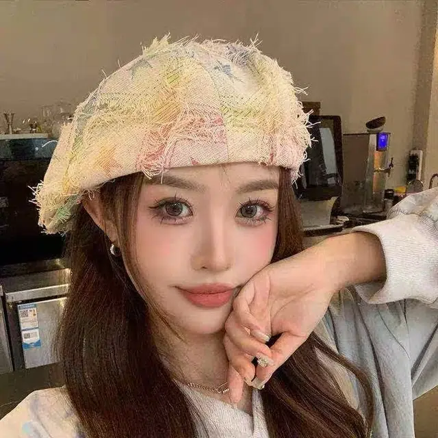 尚先生 美式彩色毛边 棉 贝雷帽 男女同款情侣款