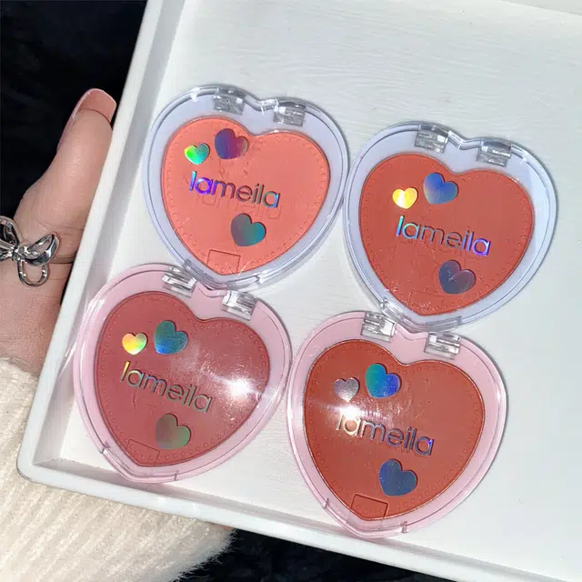 拉美拉 单色腮红提亮显白持久哑光裸妆立体高光修容自然细腻女学生胭脂腮红/胭脂小巧通用 不晕染遮瑕