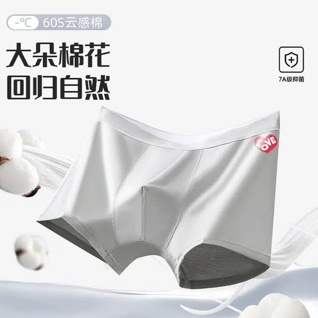 加菲猫家族 柔软长绒棉中腰无痕透气抗菌内裤 男款 组合装