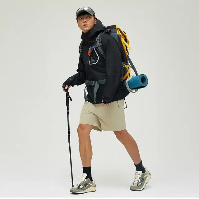 新奇天  城市户外单层硬壳登山服外套  防水防风冲锋衣 通用