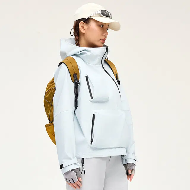 新奇天  徒步登山服城市户外  防水防风透气耐磨冲锋衣 男女同款