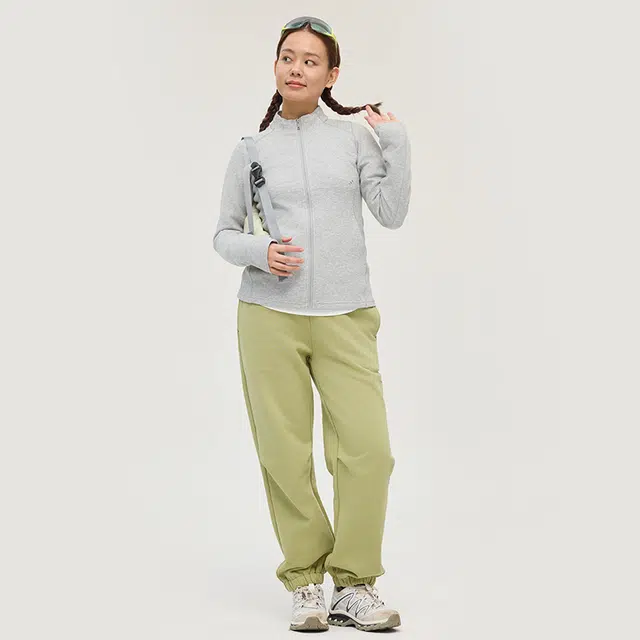 新奇天 运动加厚城市户外保暖束脚松紧腰休闲裤 女款