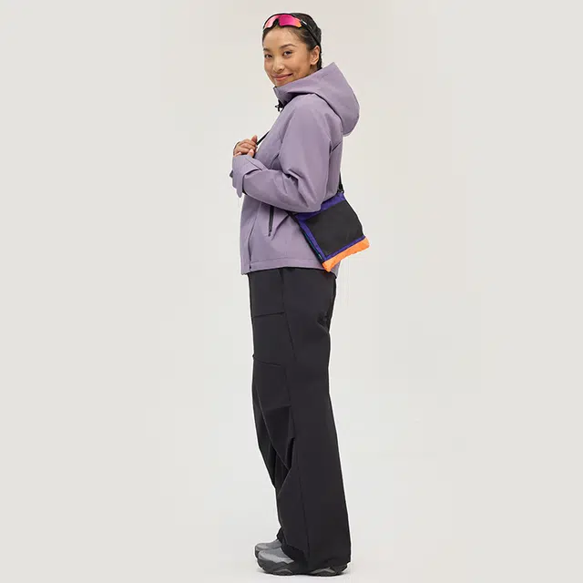 新奇天  山系户外休闲纯色连帽拉链宽松  防水防风透气冲锋衣 男女同款