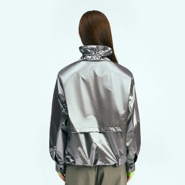 新奇天 运动休闲宽松防泼水夹克外套 女款 流光银