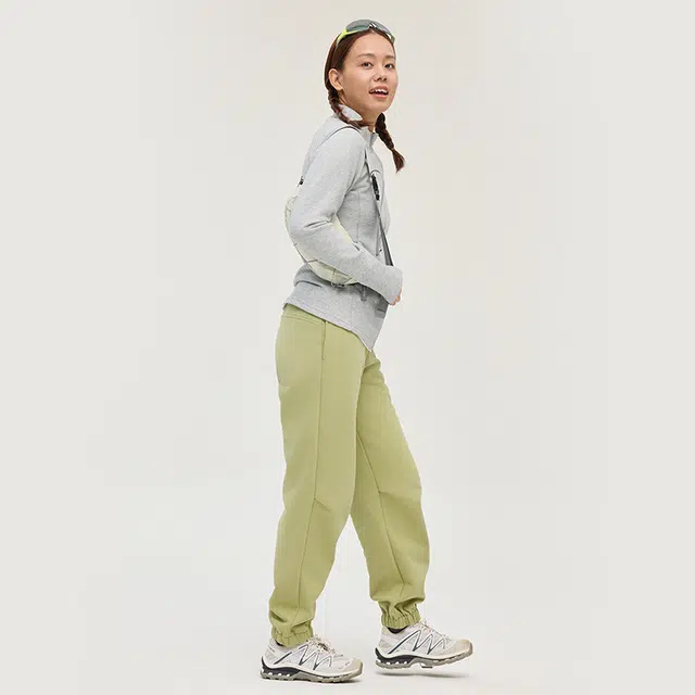 新奇天 运动加厚城市户外保暖束脚松紧腰休闲裤 女款