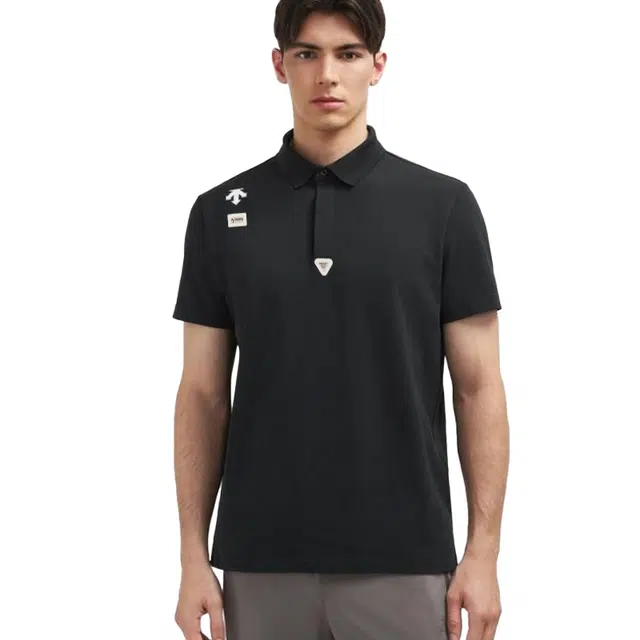 DESCENTE TRAINING logoPolo BK-tap shoe