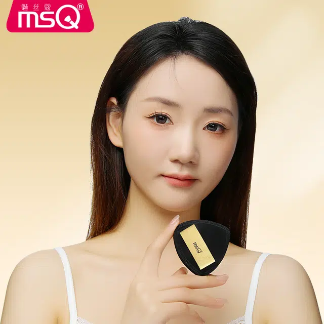 魅丝蔻  黑金粉扑气垫棉花糖葡化妆工具 不吃粉定妆打底易上妆柔软遮瑕 超软不吃粉底液化定妆美妆蛋专用