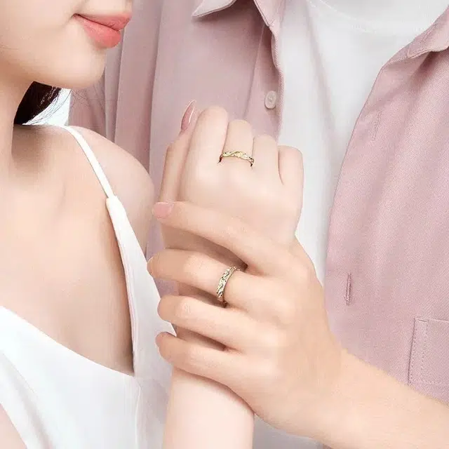 【S999银 可免费刻字】 色菲尔 欢乐季节闪耀星系 小众设计高级感钟爱久久永不分离轻奢百搭恋人开口可调对戒 足银 戒指 男女同款情侣款