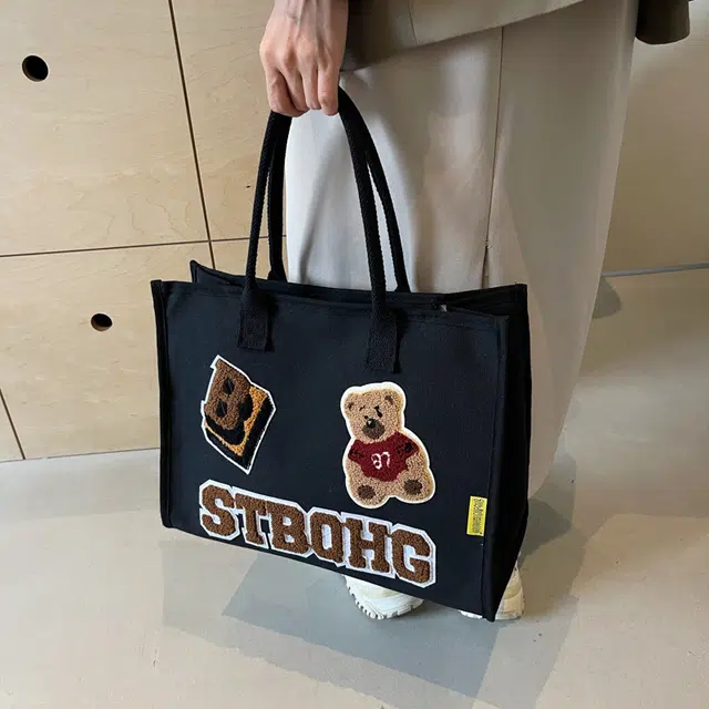 爱尔绅特 小众图案设计 布 单肩手提包 常规 女款 白色/黑色/卡其色/咖啡色