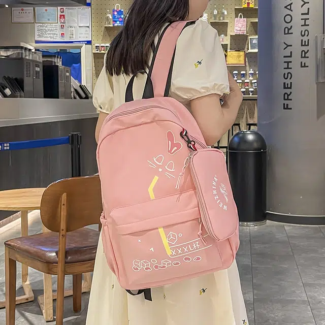 爱尔绅特 时尚休闲潮流森系纯色 尼龙 双肩包 常规 男女同款情侣款 多色