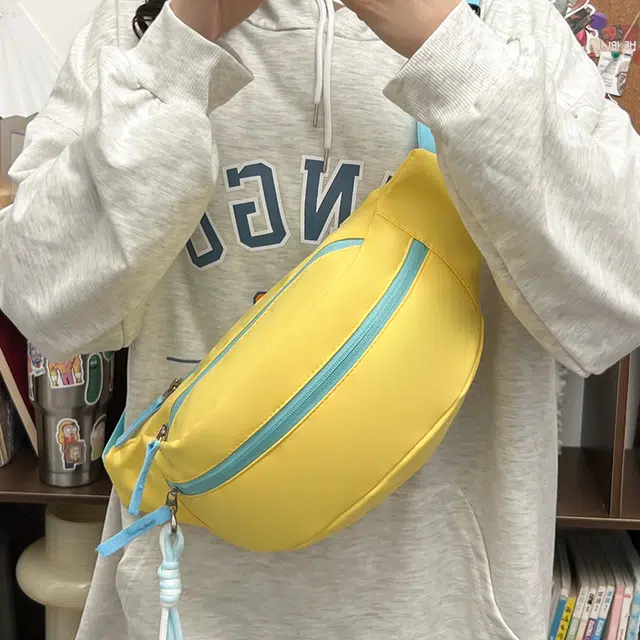 爱尔绅特 小清新多巴胺韩系百搭简约 尼龙 斜挎单肩胸包 女款 多色
