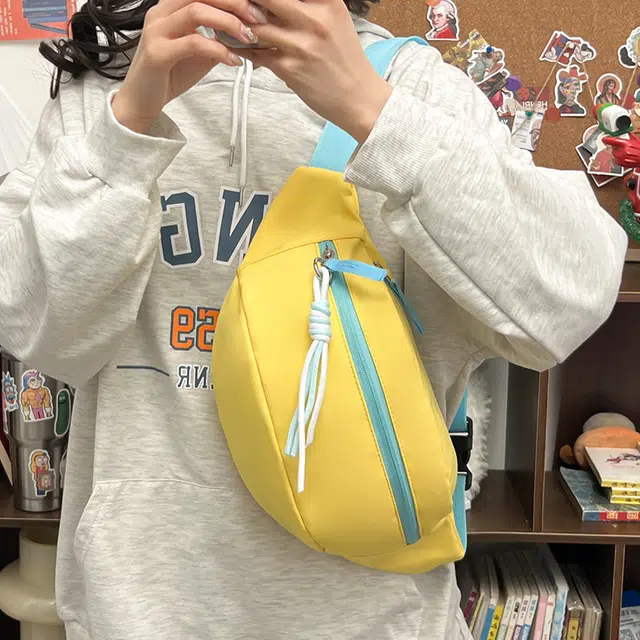爱尔绅特 小清新多巴胺韩系百搭简约 尼龙 斜挎单肩胸包 女款 多色