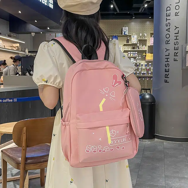 爱尔绅特 时尚休闲潮流森系纯色 尼龙 双肩包 常规 男女同款情侣款 多色