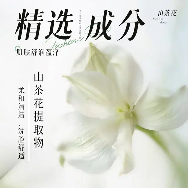 正彩 氨基酸山茶花洁面慕斯 保湿清洁清爽滋润维稳舒缓补水