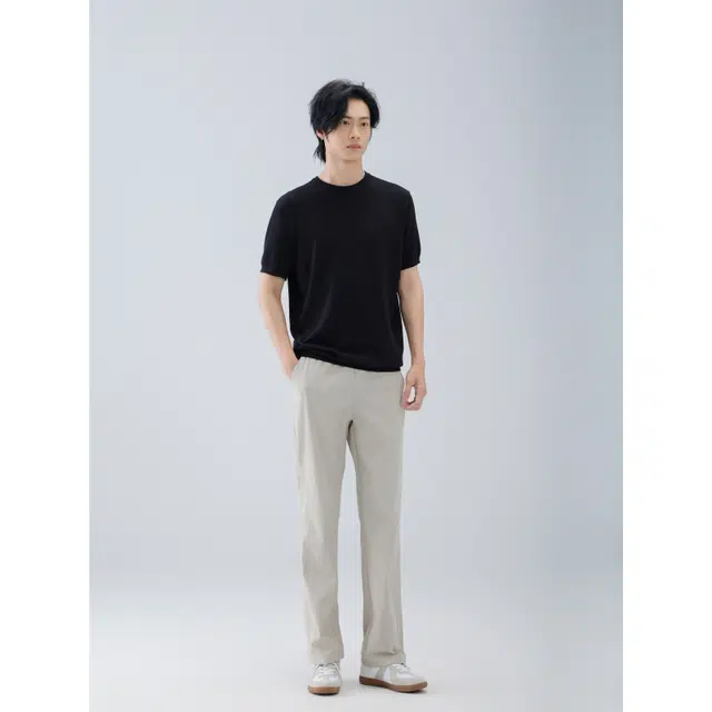 怪兽实验室 夏季薄款凉感简约三本针直筒日常通勤百搭休闲裤 男女同款