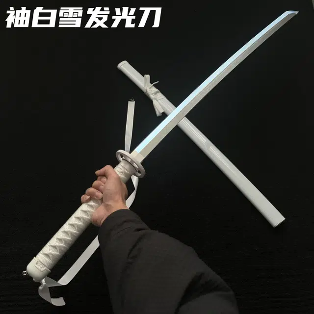 碧蓝水岸 充电发光刀光剑 袖白雪白木刀 其他静态模型
