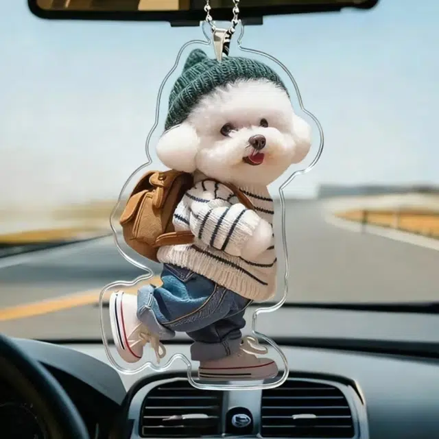 Blue Shore Creative Puppy Teddy Keychain Plush 7cm