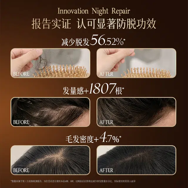 高缇雅 夜修护防脱洗发水 固发强韧控油滋养