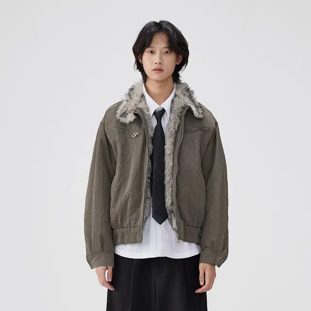 BENMYSHOWER Vintage Deconstructed Reversible Jacket