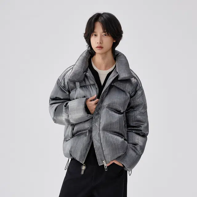 BENMYSHOWER Liquid Metal Down Jacket