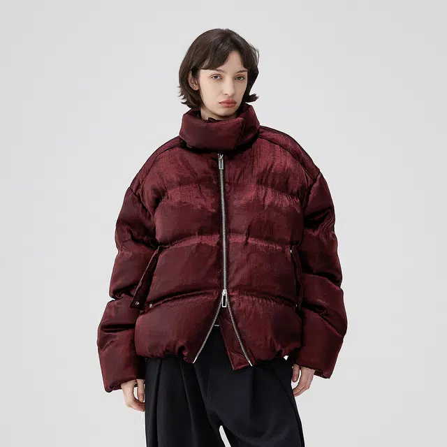 BENMYSHOWER Liquid Metal Down Jacket