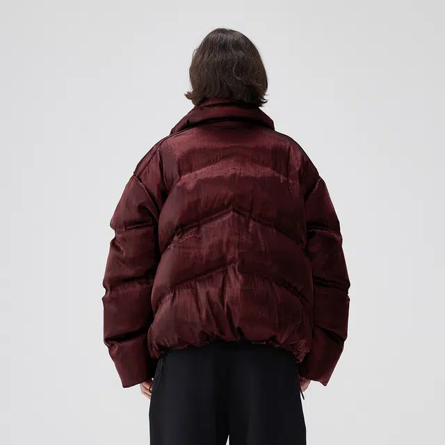 BENMYSHOWER Liquid Metal Down Jacket