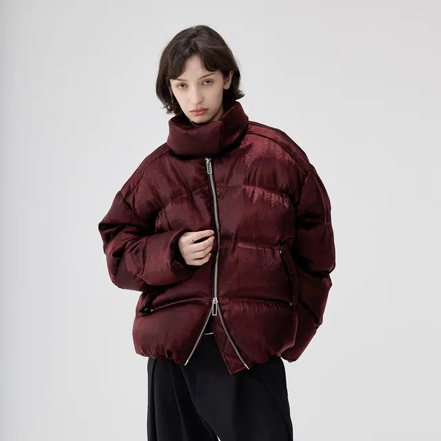 BENMYSHOWER Liquid Metal Down Jacket