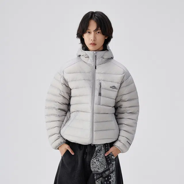 BENMYSHOWER Retro Couple Hoodie Down Jacket