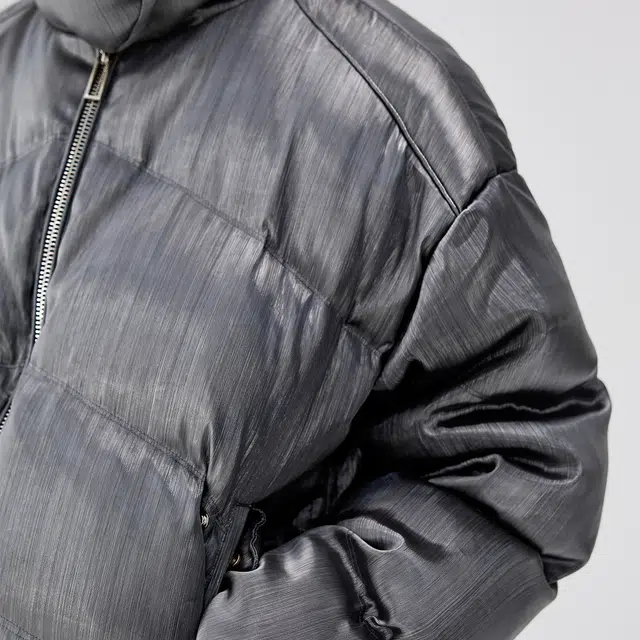BENMYSHOWER Liquid Metal Down Jacket