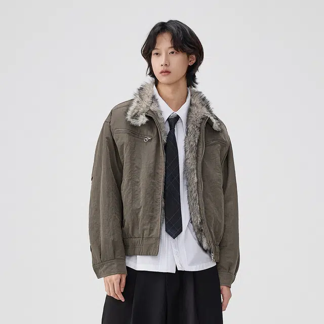 BENMYSHOWER Vintage Deconstructed Reversible Jacket