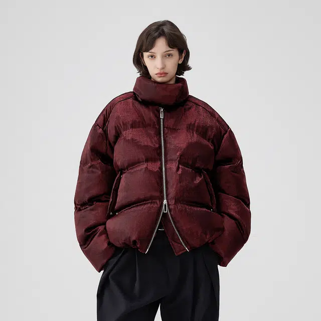 BENMYSHOWER Liquid Metal Down Jacket