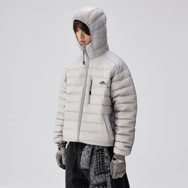 BENMYSHOWER Retro Couple Hoodie Down Jacket