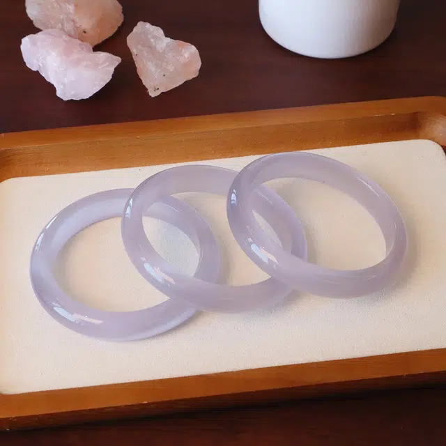 【甄选高品质】紫气东来新中式国潮国风暮山紫 温润细腻小众古色古香显白水润气质高级感通勤百搭 岁月静好 #好运 琉璃 手镯 男女同款情侣款