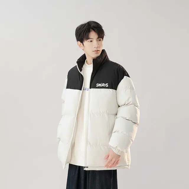 蓝精灵 加厚潮牌百搭棉服 男女同款