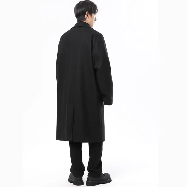 蓝精灵 韩系高级氛围感 美式高街潮牌复古简长款日常通勤居家舒适柔软宽松时尚潮流休闲百搭外套大衣 男女同款