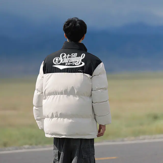 蓝精灵 加厚潮牌百搭棉服 男女同款