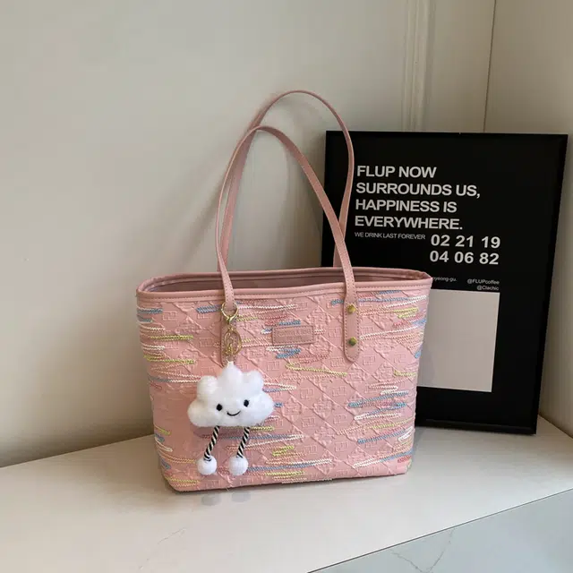 兰宝梵 简约百搭通勤 布 托特包手提单肩包 女款 多色