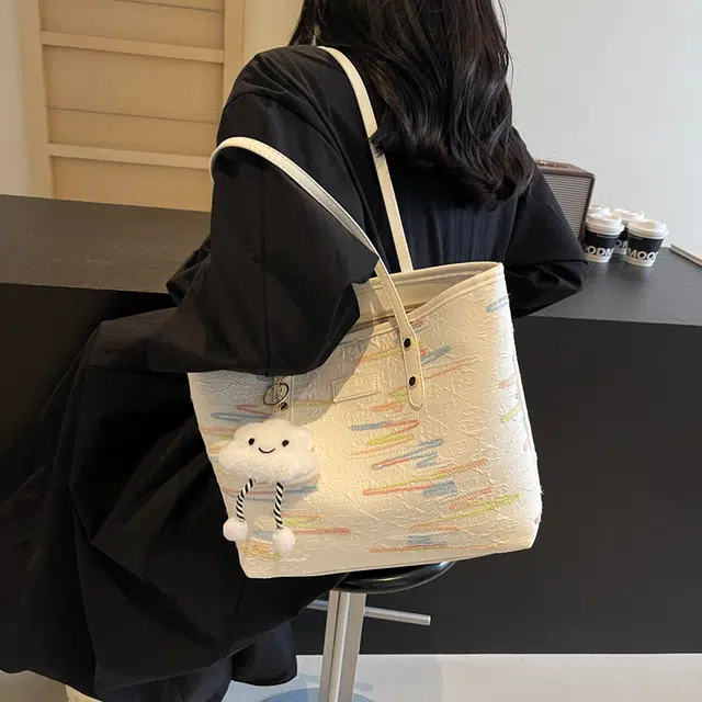 兰宝梵 简约百搭通勤 布 托特包手提单肩包 女款 多色