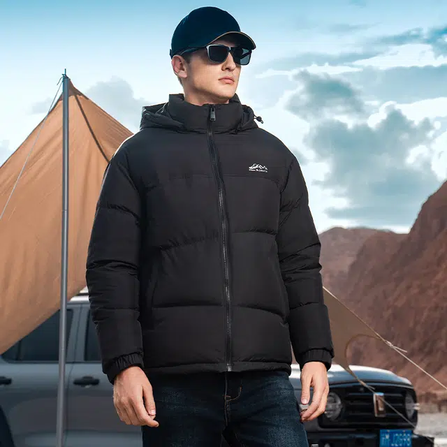 鸭鸭 极寒系列 中青年韩版休闲基础百搭短款户外运动防寒保暖面包羽绒服 男女同款