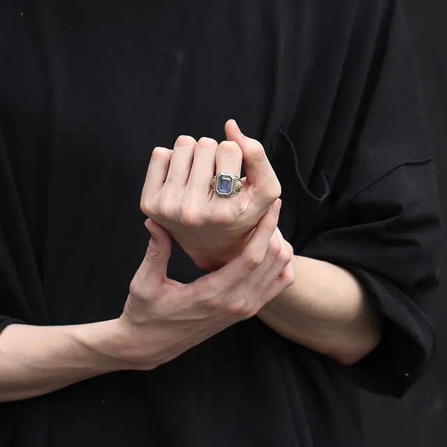 Ruibeila Lion Head 925 Silver Ring